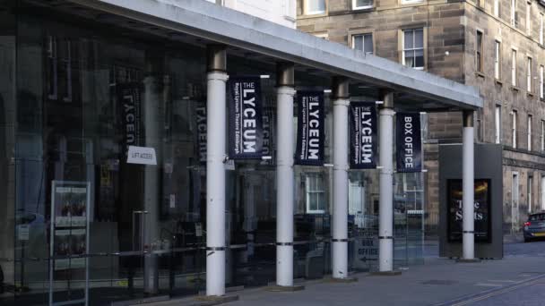 Teatro Real Liceu Edimburgo Edinburgh Reino Unido Outubro 2022 — Vídeo de Stock