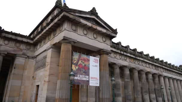National Gallery Scotland Edinburgh United Kingdom October 2022 — стокове відео