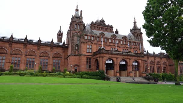 Kelvingrove Πινακοθήκη Και Μουσείο Στη Γλασκώβη Glasgow Ηνωμενο Βασιλειο Οκτωβρίου — Αρχείο Βίντεο