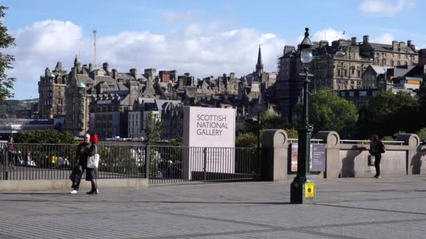 Szkocka Galeria Narodowa Edinburgh Zjednoczone Królestwo Październik 2022 — Wideo stockowe