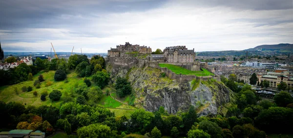 Vista Panoramica Sul Castello Edimburgo Fotografia Viaggio — Foto Stock
