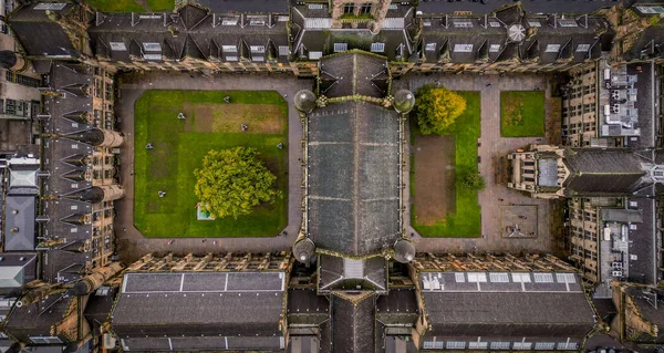Université Glasgow Haut Vue Aérienne Photographie Voyage — Photo