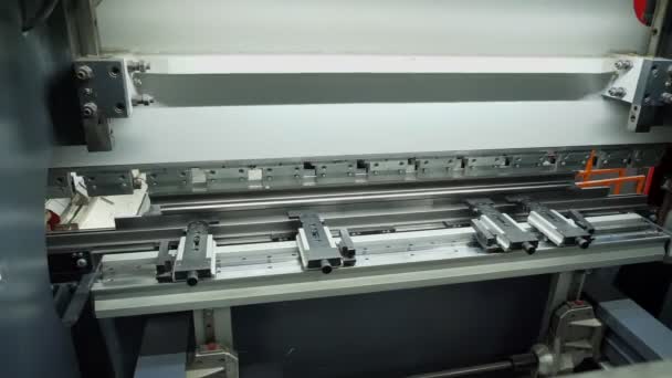 Jig Punch Press Close Metal Sheet Bending Machine Hydraulic Press — 图库视频影像
