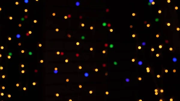 Abstrakter Bokeh Hintergrund Bewegung Leuchtende Verschwommene Bunte Teilchen Lichter Helles — Stockfoto