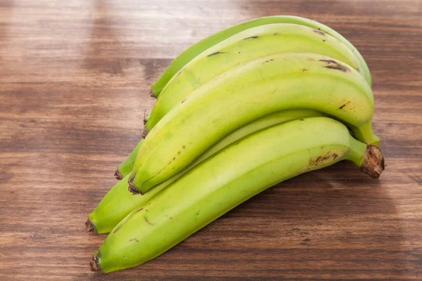 有机绿色香蕉美味热带水果 穆萨Paradisiaca — 图库照片