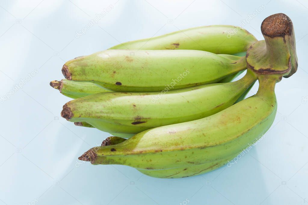 Organic Green Male Banana - Musa Balbisiana Fruit