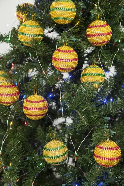 Decoração Natal Bolas Para Decorar Árvore Natal — Fotografia de Stock