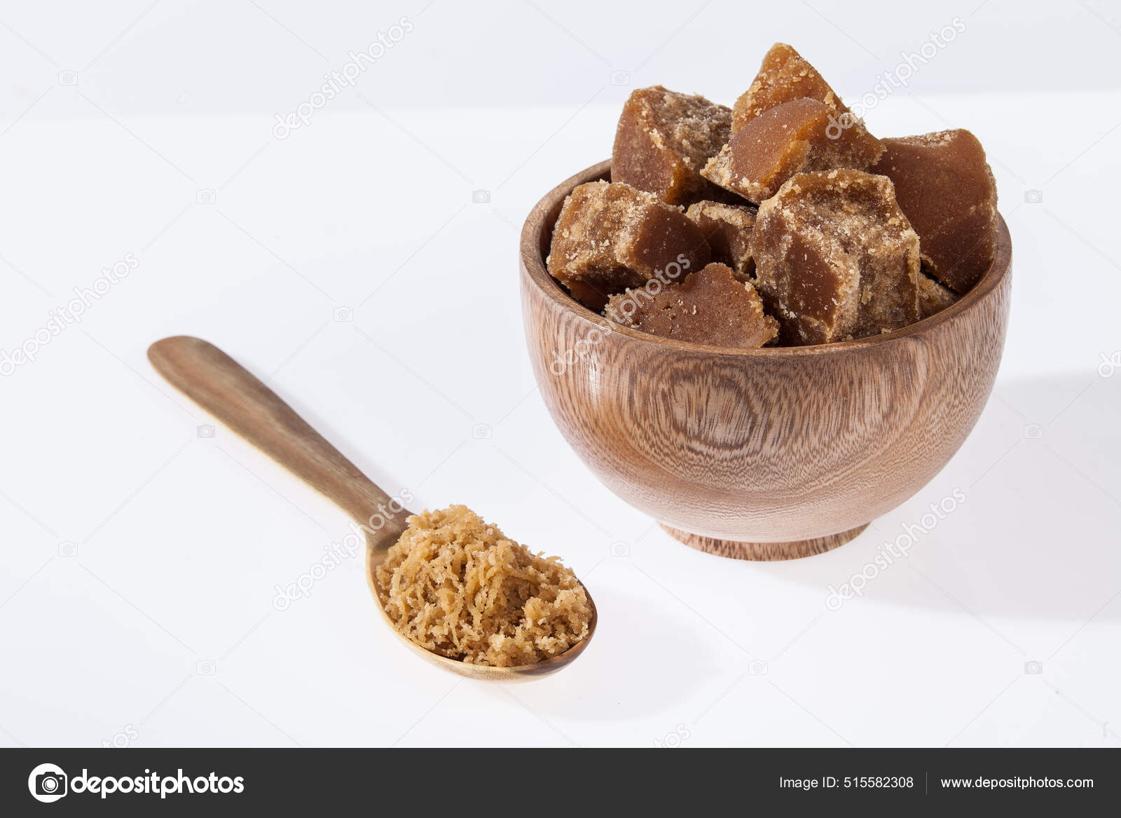 Panaela Sugarcane Hard Molasses Jaggery Sugar Stock Photo by