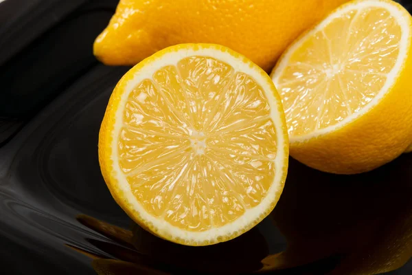 Zralé Čerstvé Ovoce Žlutý Citron Citrus Meyeri — Stock fotografie