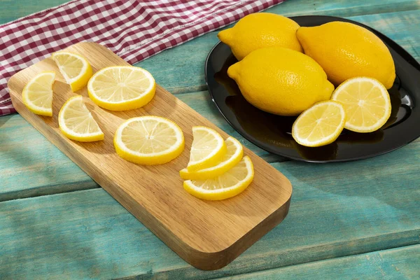 Ripe Fresh Fruit Yellow Lemon Citrus Meyeri — 스톡 사진