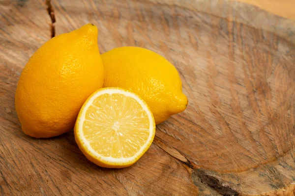 Ripe Fresh Fruit Yellow Lemon Citrus Meyeri — 스톡 사진