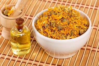 Calendula Officinalis - Calendula Petrol Şişesi İçinde