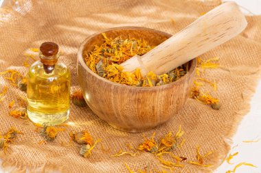 Calendula Officinalis - Calendula Petrol Şişesi İçinde