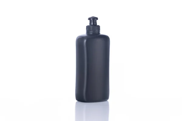 Черный Цвет Многоцелевой Пластиковый Контейнер Косметических Продуктов — стоковое фото