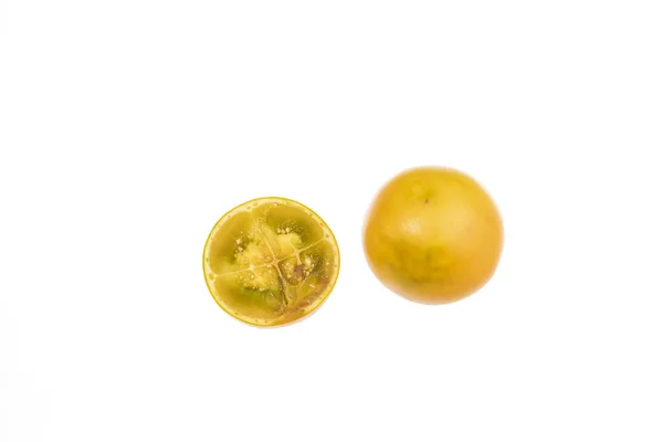 Solanum Quitoense Lulo Naranjilla Sabrosa Fruta Tropical —  Fotos de Stock