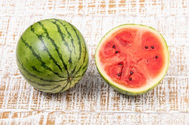 Citrullus Lanatus Lezzetli Taze Olgun Karpuz Meyvesi