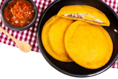 Yağda Egg Arepa - Kolombiya Karayip Bölgesinin Tipik Yemeği