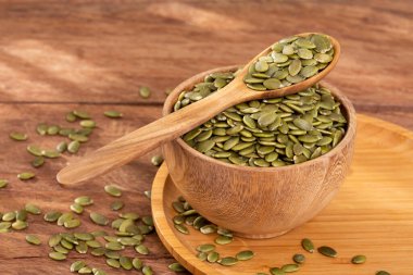 Lezzetli Çiğ Organik Kabak Tohumları Kabuksuz