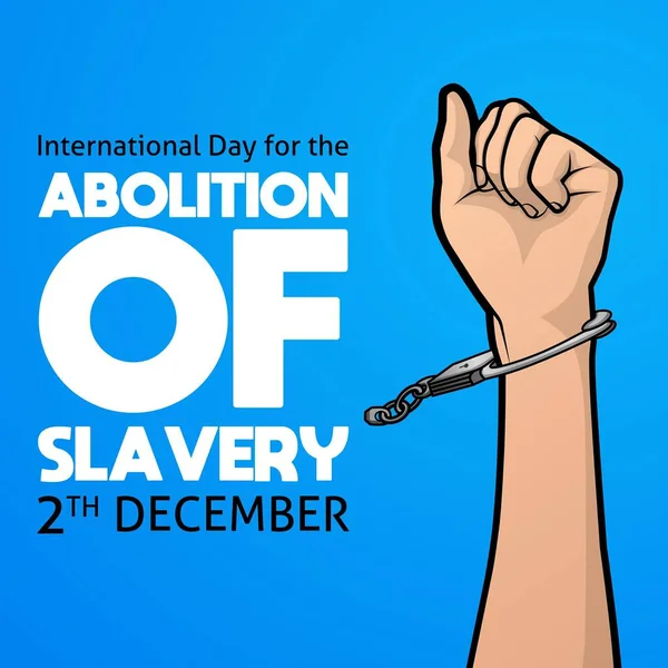 Διεθνής Ημέρα Για Την Κατάργηση Του Συμβόλου Της Δουλείας Εικονογράφηση — Διανυσματικό Αρχείο