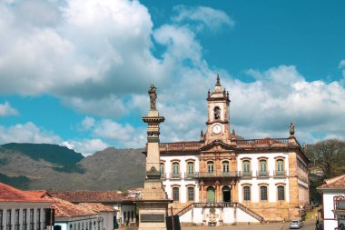 Brezilya 'daki Ouro Preto şehrinin manzarası