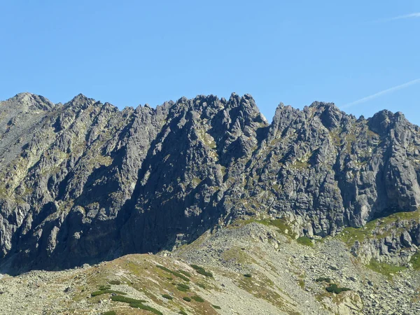 Caminhadas Para Pico Krivan Tatras Eslováquia Agosto 2022 — Fotografia de Stock