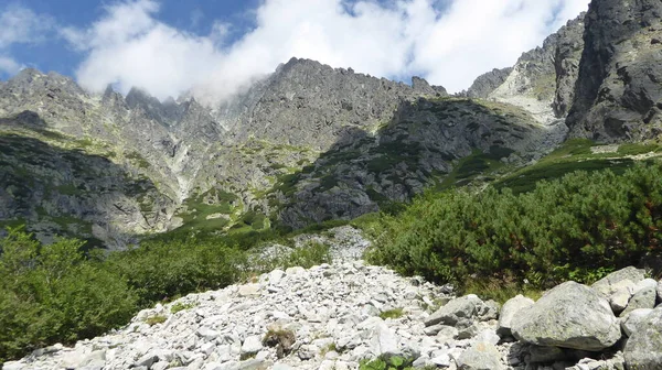 Turistika Teryho Chatu Horský Průsmyk Sedielko Vysokých Tatrách Slovensko Srpna — Stock fotografie