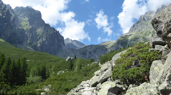 Senderismo Teryho Chata Terry Cottage Paso Montaña Sedielko Ice Pass — Foto de Stock