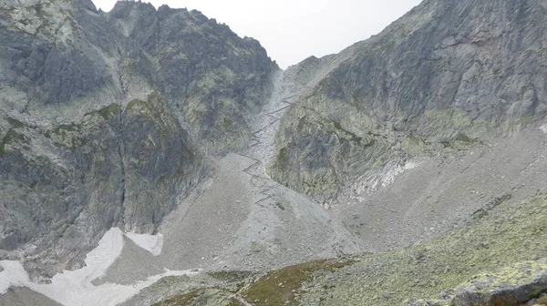 Wędrówki Teryho Chata Terry Cottage Przełęczy Sedielko Ice Pass Tatrach — Zdjęcie stockowe