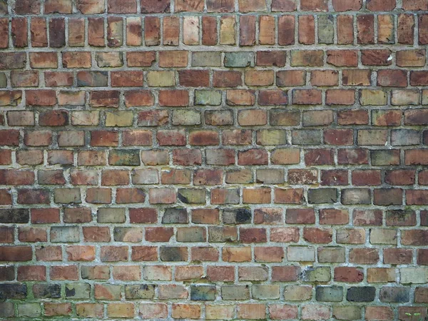 Oude Rode Bakstenen Natuurlijke Foto Achtergrond Muur — Stockfoto