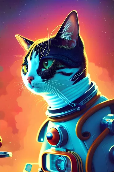 Space cat cartoon background Images - Search Images on Everypixel
