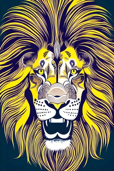 This premium high-quality lion illustration is a beautiful and elegant design for any product. This smooth and clean illustration is perfect for print on demand, T-shirt, backpacks, mugs and more.