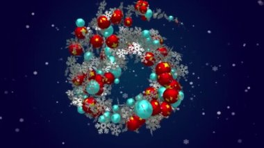 Noel, kar taneleri, ekran koruyucu, oyuncaklar, spiral