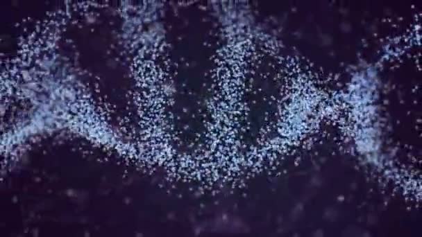 DNA-kedjor, molekyler, miljö, bakgrund Videoklipp