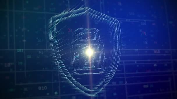 Beskyttelse, lås, sikkerhed, data om beskyttelse – Stock-video