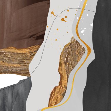 Soyut sanat polyester altın arkaplan. Modern sanat duvarı duvar dekorasyonu, duvar kağıdı, duvar resimleri, halı, resim asmak için kullanılabilir.