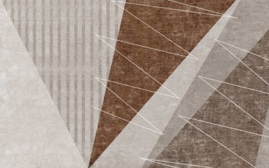 Modern soyut yağlı boya resim tasarımı. Turuncu, altın, mavi,