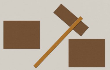 Geometri, soyut, altın arkaplan. Duvar resimleri, modern sanatın modası. Sanat ve tasarım.