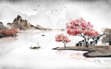 Soyut sanat yağlı boya resim tarzı. Modern sanat duvarları duvar dekorasyonu, duvar kağıdı, duvar resmi, halı, resim asmak için kullanılabilir.