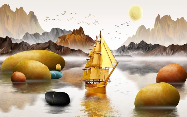 Soyut sanat yağlı boya resim tarzı. Modern sanat duvarları duvar dekorasyonu, duvar kağıdı, duvar resmi, halı, resim asmak için kullanılabilir.
