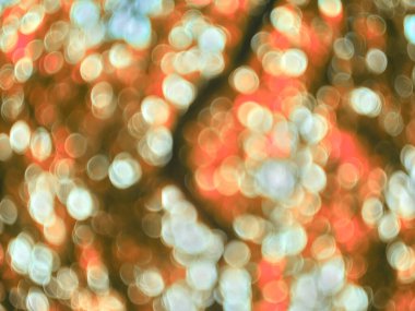 Oval şekilli Corail Bokeh arka planı, antika mercekle çekilen