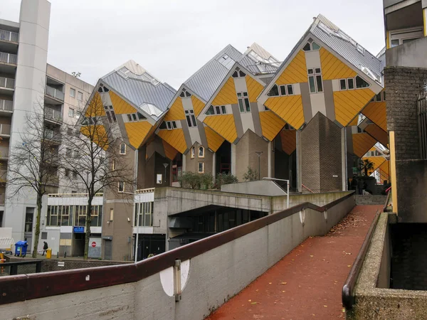 Architectuur Stedenbouw Van Prachtige Zeer Moderne Stad Rotterdam — Stockfoto