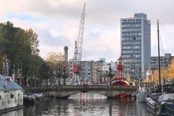Architektura Urbanismus Krásného Velmi Moderního Města Rotterdam — Stock fotografie