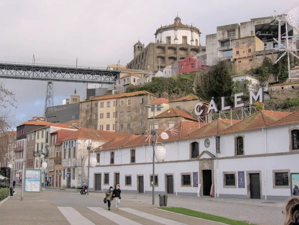 Porto Portekiz Mimarisi Caddeleri Çeşitli Cazibeleri Olan Renkli Şehirler — Stok fotoğraf