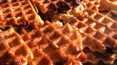 Liege wafflelarında hafif bulanık..