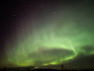 İsveç 'te Kuzey Işıkları 