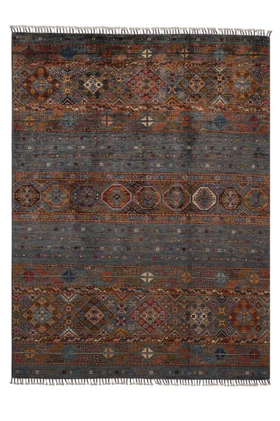Handwoven Afghan Rug Separated Background — Stock Photo, Image