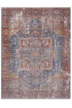 Arka planda el yapımı Afgan halısı var.