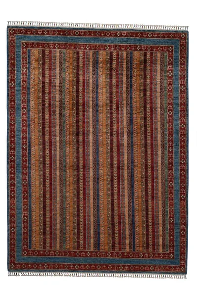 Handwoven Afghan Rug Separated Background — Stock Photo, Image
