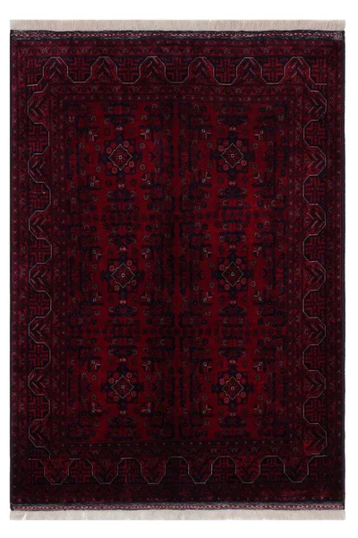 Handwoven Afghan Rug Separated Background — Stock Photo, Image