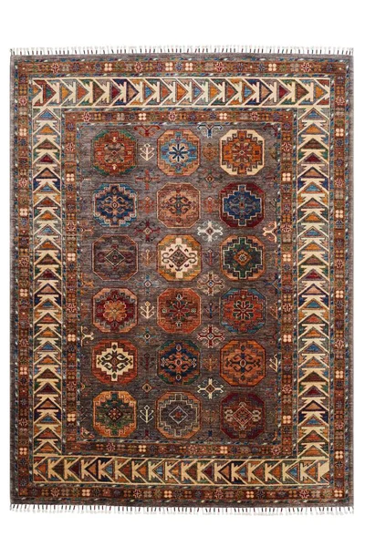 Handwoven Afghan Rug Separated Background — Stock Photo, Image